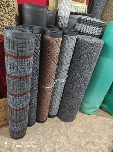 пошив ковров: Придверный коврик Новый, Наружный, Прямоугольный, цвет - Зеленый, Синий — 3