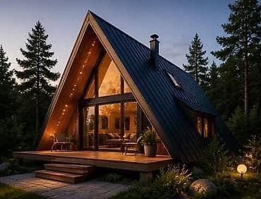 барачные дома: Строим A-frame дома и барнхаусы 🏡 Полный комплекс для комфортной жизни — 3