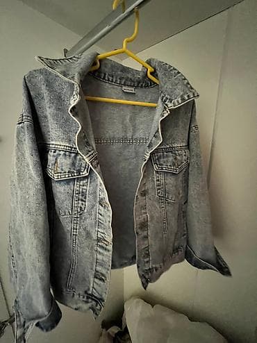 Джинсовая куртка, Свободная модель, Осень-весна, M