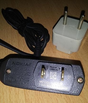 nokia e72: Новая оригинальная зарядка Nokia из комплекта, толстый штекер — 2