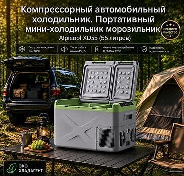 Аксессуары и тюнинг: Автомобильный холодильник Alpicool XD55 Купить в Бишкеке — — 1