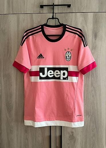 футбольные вещи: Мужская футболка, S, Adidas, Б/у, цвет - Розовый, Самовывоз, Платная доставка — 1