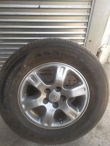 Дөңгөлөктөр монтажда 225 / 70 / R 16, All-season, Колдонулган, Комплект, Жол тандабастар (АТ/МТ), Куйма, тешиктери - 5