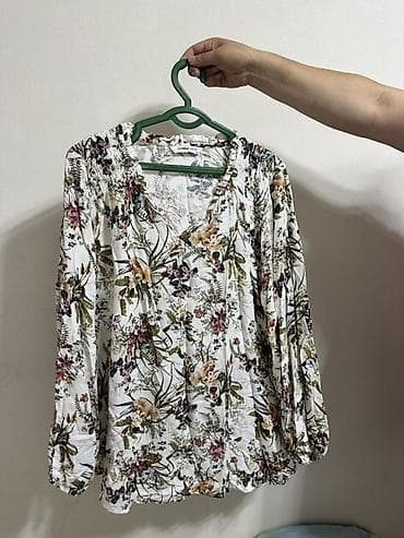 oversize: Блузки женские, комплект из 2 моделей. 1) Черная рубашка oversize: - — 4