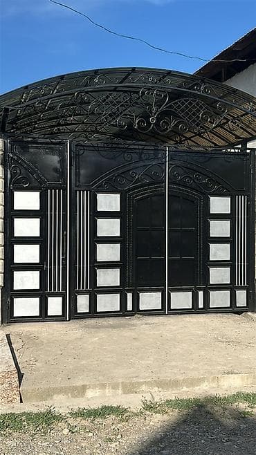 аварийное вскрытие дверей: Кованый навес с воротами - Арочный навес на металлическом каркасе с — 3