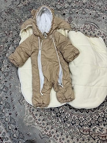 пеленка кокон: Комплект, цвет - Бежевый — 3