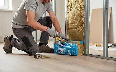 Материал для звукоизоляции "АкустиКнауф" в рулоне, предназначенный для