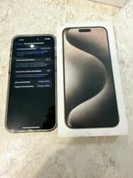 зарядка на macbook: IPhone 15 Pro Max, Б/у, 256 ГБ, Natural Titanium, Защитное стекло, Чехол, Коробка, 89 % — 3