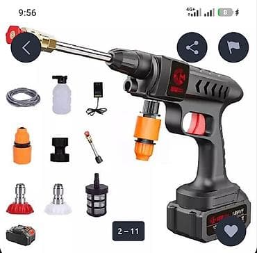 гера: Мойка высокого давления, Новый, Герой, Аккумуляторная, Бесплатная доставка — 1