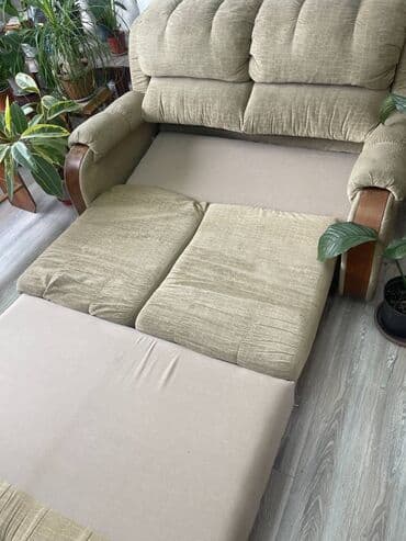 двухспалный диван: Раскладной диван, Б/у — 3