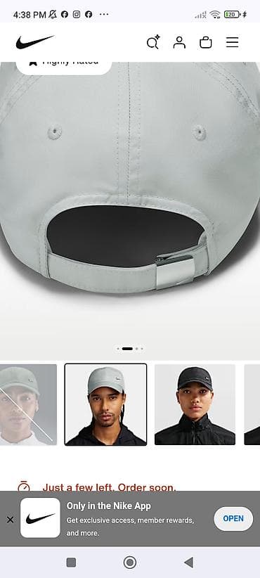 tech flece: Головные уборы, Nike, Новый, цвет - Серый, Самовывоз — 7