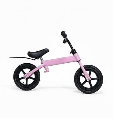 Беговел для детей - Легкая рама с покрытием нежно‑розового цвета -