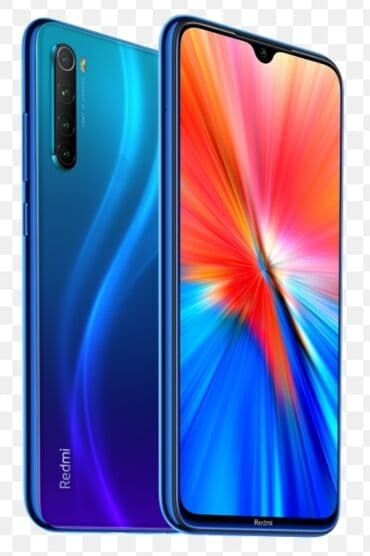 карты памяти v10 для видеорегистратора: Redmi, Redmi Note 8, Б/у, 64 ГБ, цвет - Синий, 2 SIM — 1