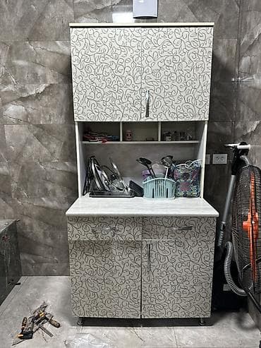 кухонный модуль: Кухонный гарнитур, цвет - Серый, ДСП — 2
