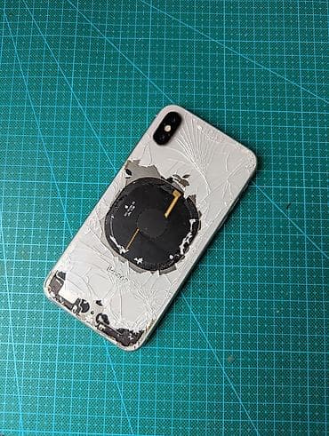 iphone cs max: IPhone X, Б/у, 256 ГБ, Белый, 100 % — 1