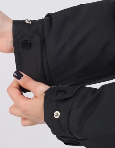 фирменные часы: Пуховик, Короткая модель, Оверсайз, L — 4