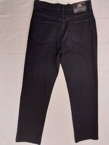 джинсы с мотней мужские: Продам мужские джинсы. Прямые. Широкие. Посадка высокая. Цвет чёрный — 3