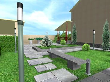 флористика дизайн: Ландшафтный дизайн и озеленение проектирование, посев газона, посадка — 4