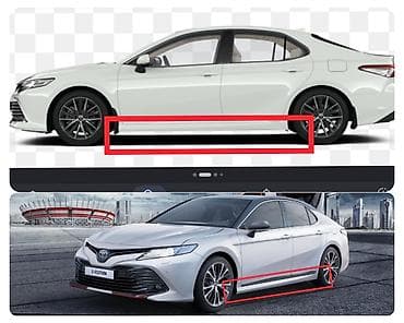 пороги камри 70: Наружные накладки порогов Toyota, 2020 г., Б/у, Оригинал — 1