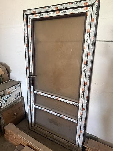 Пластиковая дверь, Новый, Со стеклом, Другая страна производитель