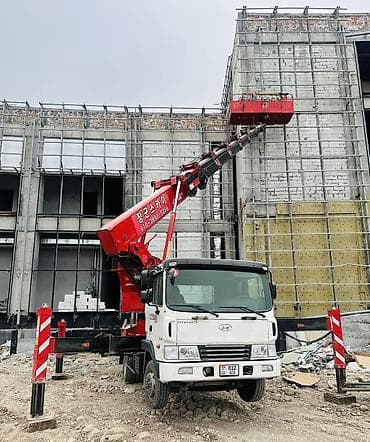 кровельные: Услуги автовышки, высота подъёма от 12м до 35м,люлька — 9