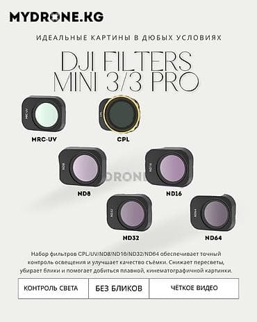 Набор фильтров для DJI Mini 3 / Mini 3 Pro Комплектация: - MRC‑UV -