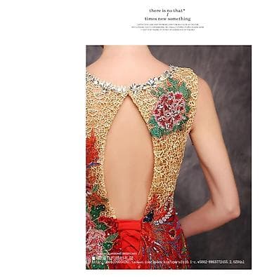 Сырт кийим: Кече көйнөгү, Суу периси, Узун модель, Жеңдери жок, S, M — 2