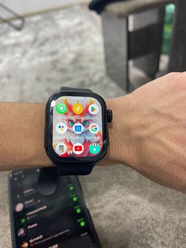 Смарт-часы WS9 Ultra - Сенсорный цветной экран с плиточным меню