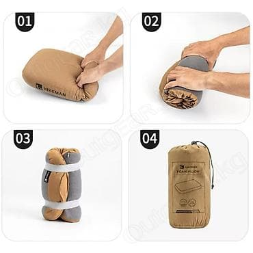camping: 🟠Для активного отдыха Подушка с памятью Hikeman Soft Rebound Memory — 7