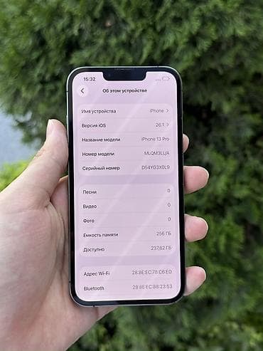 Техника и электроника: IPhone 13 Pro, Б/у, 256 ГБ, Черный, Защитное стекло, Чехол, 80 % — 5