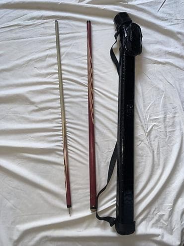 Бильярдный кий разборный с чехлом - Кий из двух частей: турняк с