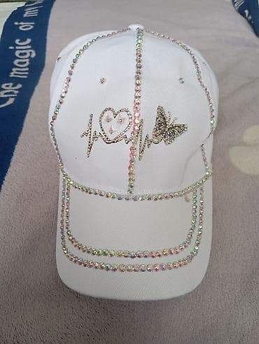 Личные вещи: Бейсболки со стразами, модель Snapback - Яркий дизайн с крупными — 2