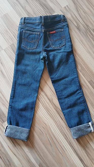 джинсы для девочки: Джинсы и брюки, цвет - Синий, Б/у — 4