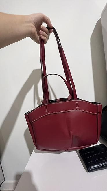 Сумкалар: Новый Сумка-тоут бордового цвета - Материал: искусственная кожа с — 1