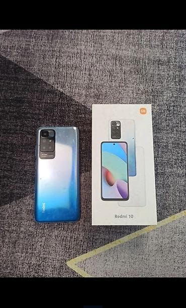 Redmi, Redmi 10, Б/у, 128 ГБ, цвет - Синий, 2 SIM