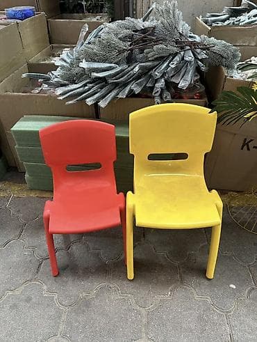 легко: Детский стул, Новый, Пластик, цвет - Красный, Самовывоз, Платная доставка — 8