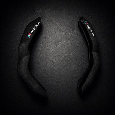 Алькантара Чехол на руль, цвет - Черный, Новый — 2