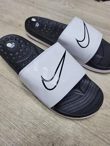 Босоножки, сандалии, шлепанцы: Мужские сандалии, 42, Nike, Новый, цвет - Белый, Платная доставка — 3