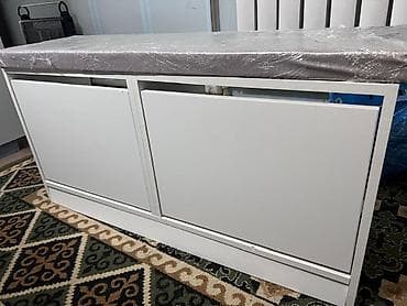 Канцтовары: Тумба и подставка для обуви, МДФ, цвет - Белый — 1