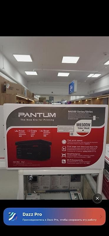 МФУ Pantum M6500W (цвет: Black) - Тип: многофункциональное лазерное