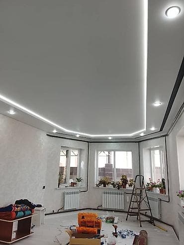 натяжной потолки: Натяжной потолок Матовое Монтаж — 7