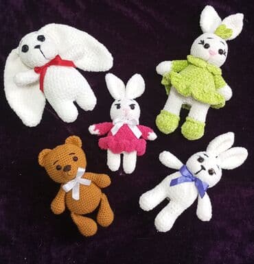 детские вязаные шапки ручной работы: Вязаные крючком игрушки ручной работы Описание: - Авторские мягкие — 18