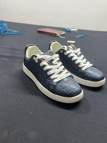 Кеды мужские/унисекс, низкие - Цвет: темно-синий верх, белая подошва