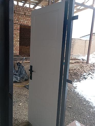 эшик ручка: Двери для домов и квартир, Металлическая, Двухстворчатая, Правосторонняя, цвет - Серый — 3