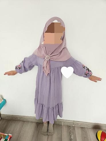 льняное платье: Детское платье, Б/у — 3