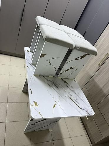 картинки норус: Кухонный стол и стул, цвет - Белый — 2