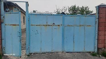 магнитные шторы на двери: Металлические въездные ворота с калиткой - Материал: стальные листы — 1