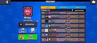 pubg account: Премиум‑аккаунт Brawl Stars - Ник: Ninja - Трофеи: 113 500 - — 5