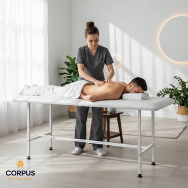 функциональная кровать для лежачих больных: Кушетка массажная CORPUS - Универсальная стационарная кушетка для — 1