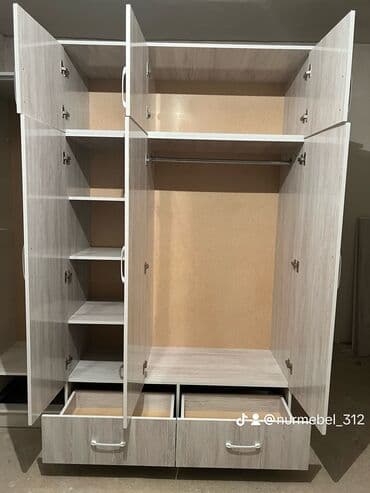 Буфеты: Шкаф для одежды, Новый, Прямой, ЛДСП — 3